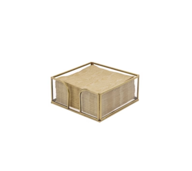 Gold Edge Glass Cocktail Caddy