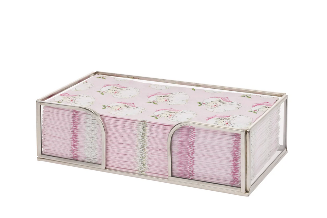 Silver Edge Glass Guest Caddy