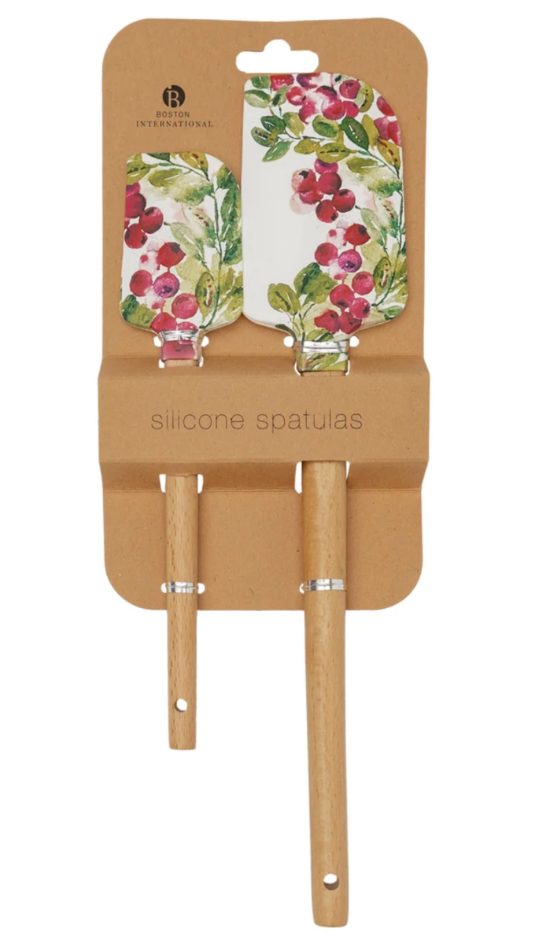 Cranberry Wreath Spatula (Set of 2)