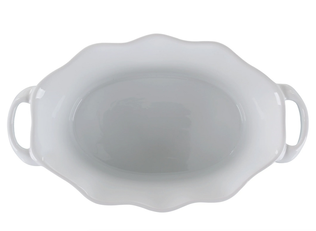 Wavy Oval Baker 2.75 qt