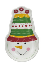 Stoneware Snowman w/ Hat Dish, 4 Styles