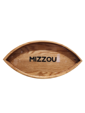 Football Shaped Tray With Sides-MIZZOU