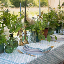 India Hicks Cross Blue Tablecloth 60x120