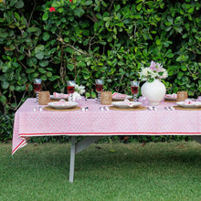 Pom Buti Pink Tablecloth-60x90