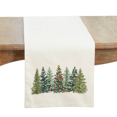 Christmas Tree Design Table Runner