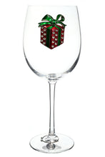 Present Holiday Jeweled Stemmed Wine Glass
