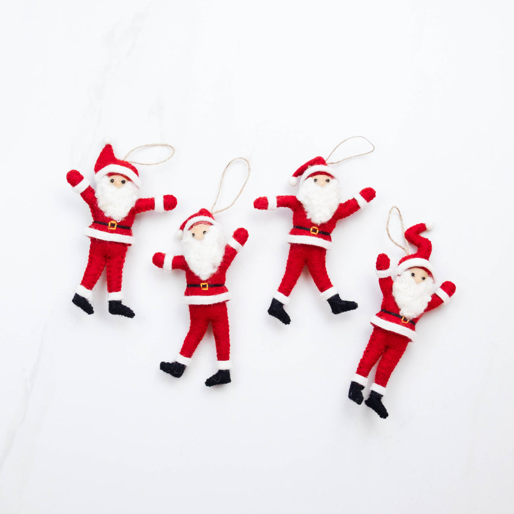 Ornament - Felt Dancing Santa