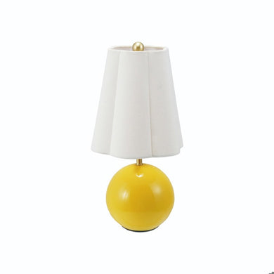 Yellow Ball Light Scalloped Shade