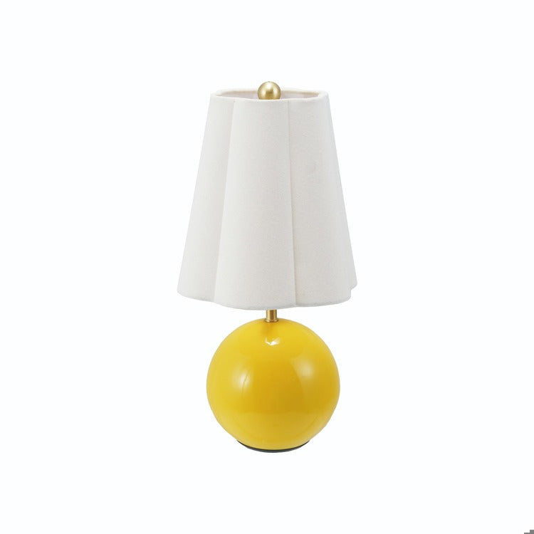 Yellow Ball Light Scalloped Shade