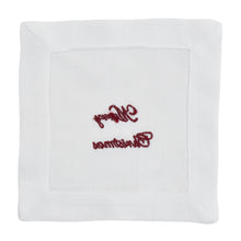 Embroidered Merry Christmas Napkin