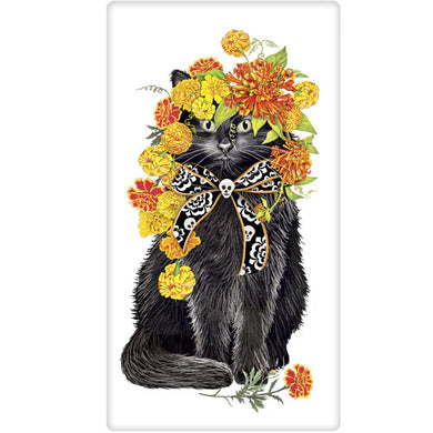 Black Cat Dish Towel