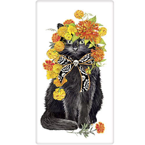 Black Cat Dish Towel