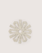 Merino Wool Snowflake Trivet - Heather White