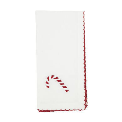 Whip Stitch Candy Cane Napkin