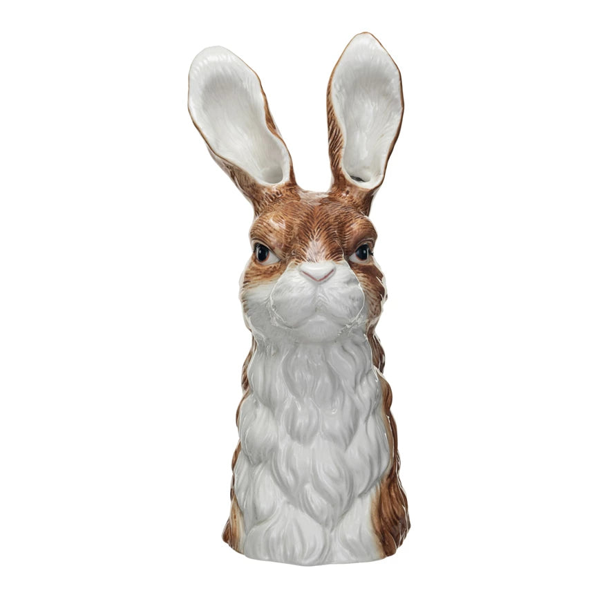 Stoneware Rabbit Vase