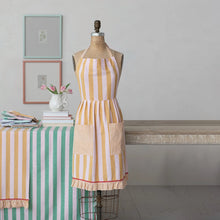Pink & Mustard Stripe Apron