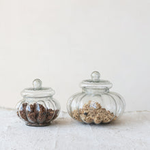 3 Cup Ribbed Glass Jar with Lid