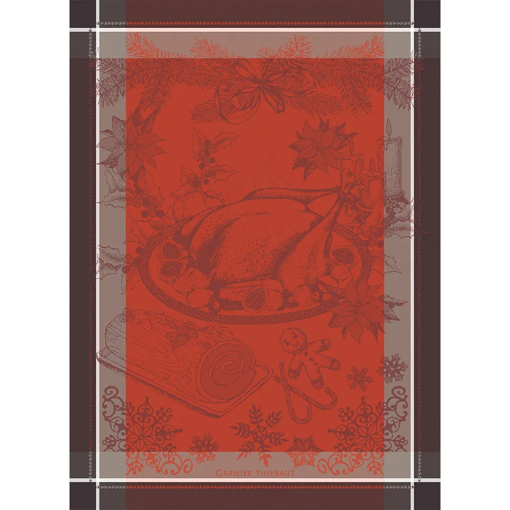 Dinde De Noel Vermillon Kitchen Towel
