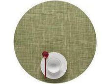 Mini Basketweave Round Placemat-Dill