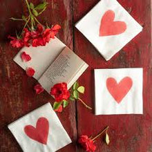 Heart Cocktail Napkin