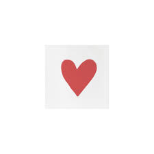 Heart Cocktail Napkin