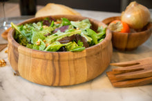 Ironwood Large Rim Salad and Fruits Bowl, Acacia, 12"