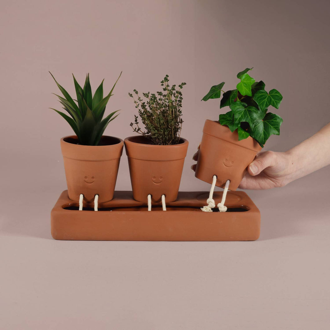 Trio Self Care Planter| Self Watering Plant Pot | Home Decor