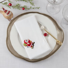 Embroidered Santa Napkin