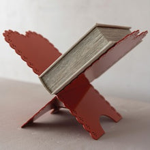 Red Metal Book Holder