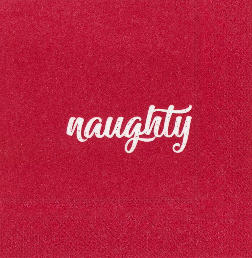 Naughty & Nice Cocktail Napkins
