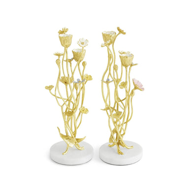 Wildflower Candleholders S/2