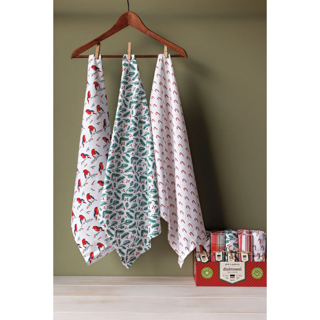 Merry & Bright Christmas Dishtowel