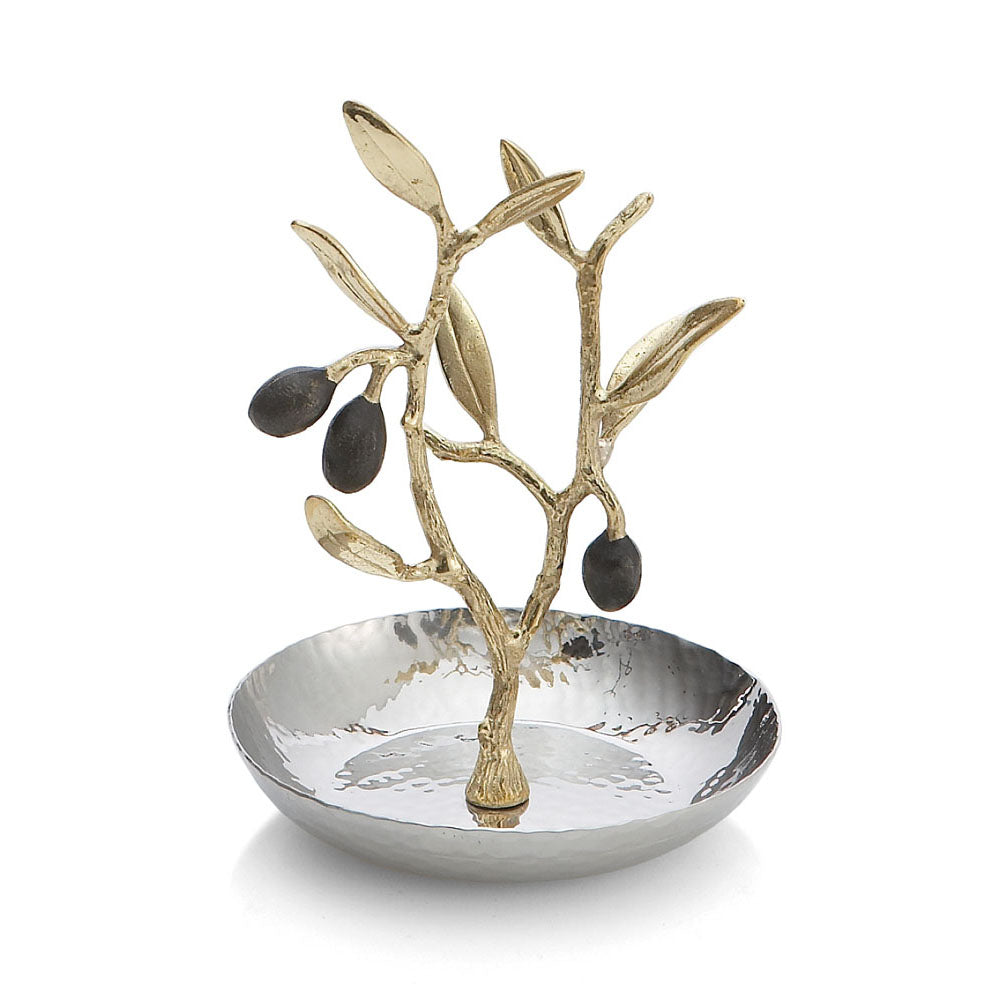 Olive Branch Gold Ring Catch