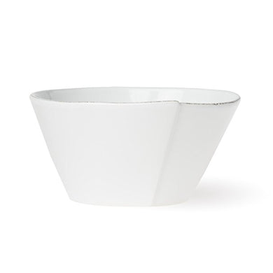 Lastra Medium Stacking Serving Bowl White