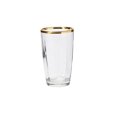 Optical Gold Highball Glass