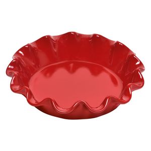 Ruffle Pie Dish, Red