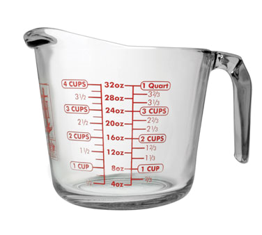 Glass Measuring Cup, 4 Cups