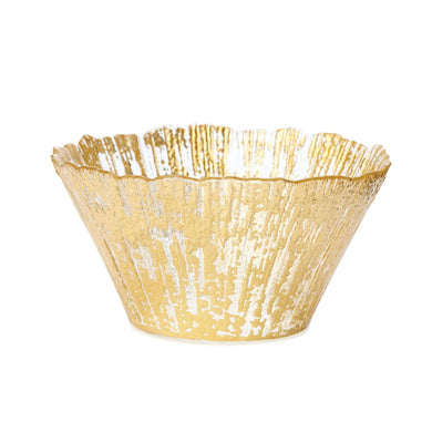 Rufolo Glass Gold Small Deep Bowl